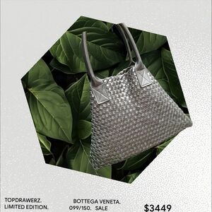 Bottega Veneta Black Woven Shoulder Bag